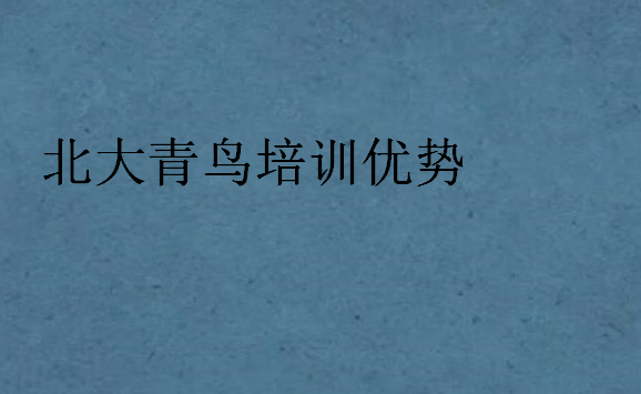 中博教育培訓優勢