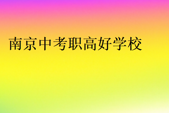 南京中考職高好學校
