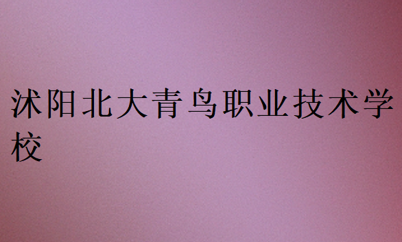 沭陽(yáng)北大青鳥職業(yè)技術(shù)學(xué)校