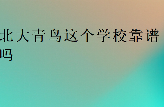 北大青鳥校區正規嗎