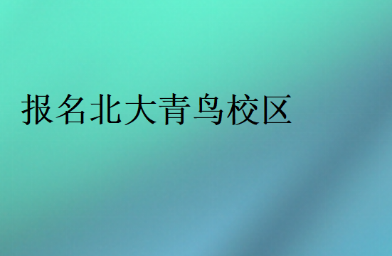 北大青鳥正規的校區