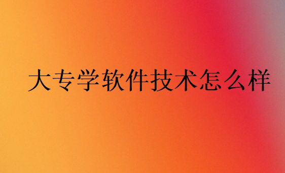 大專學軟件技術好不好找工作