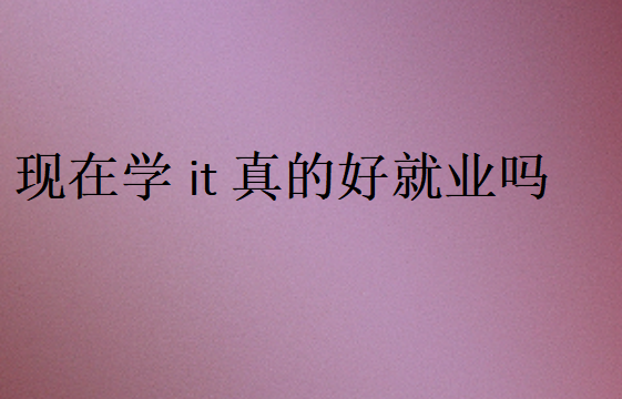 現在學it沒用了嗎