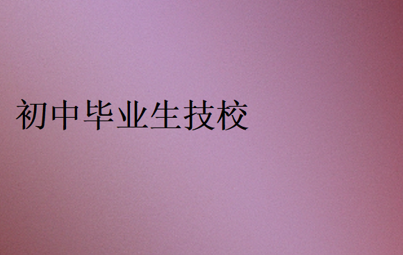 初中生能上的正規技校